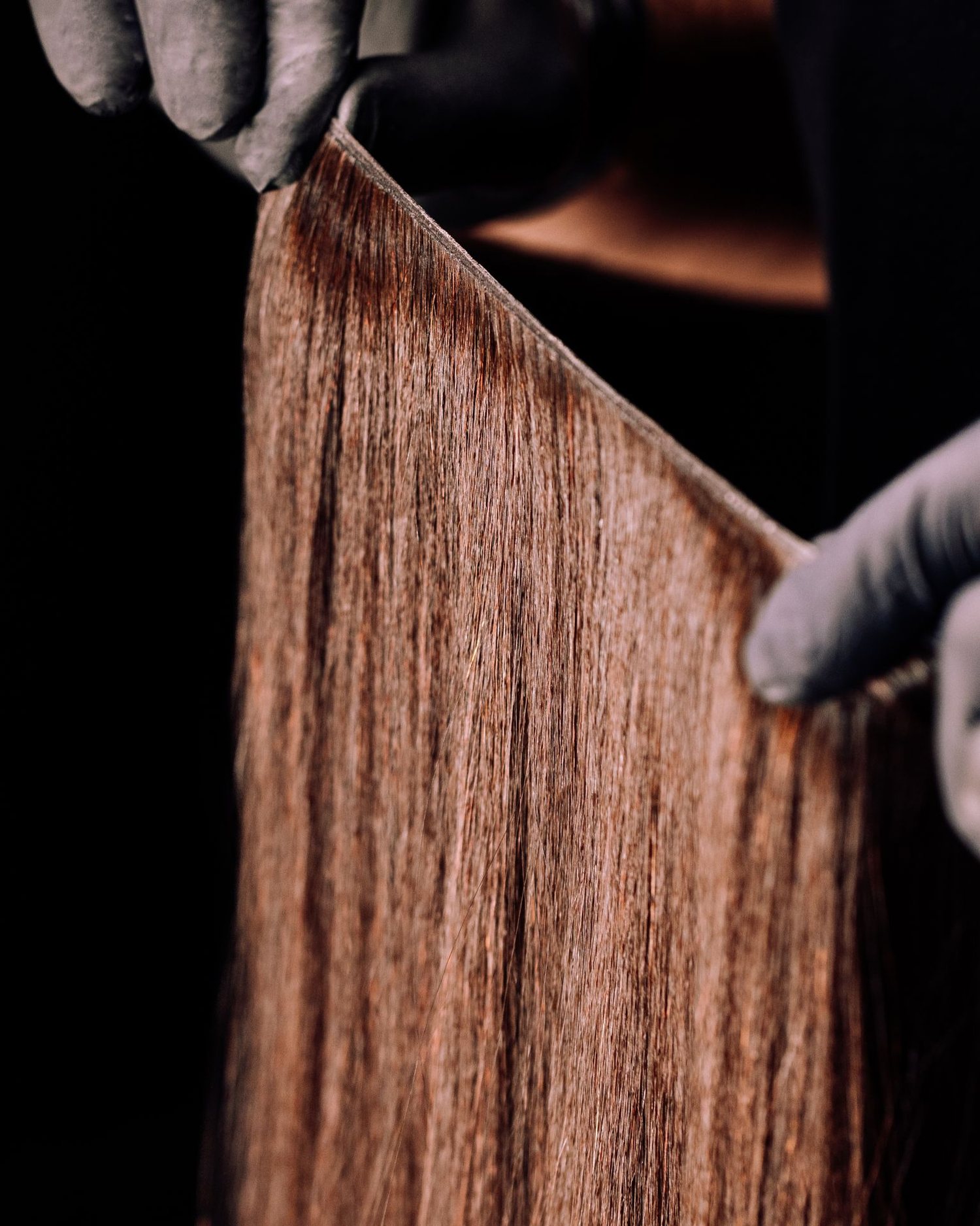 Echthaar-Tressen Detail